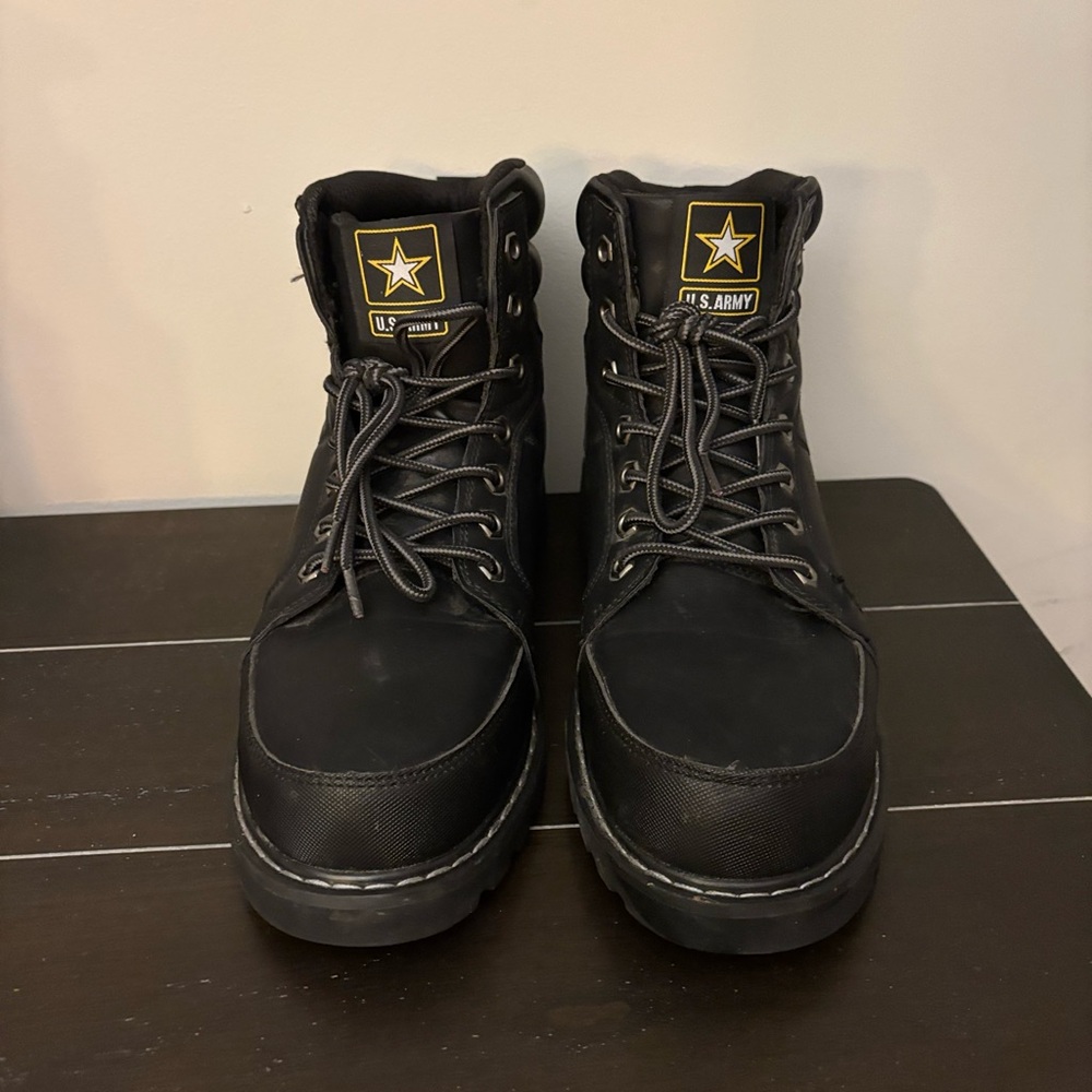US Army Street Cross Black Men's Steel Toe Boots 10.5 NWOT